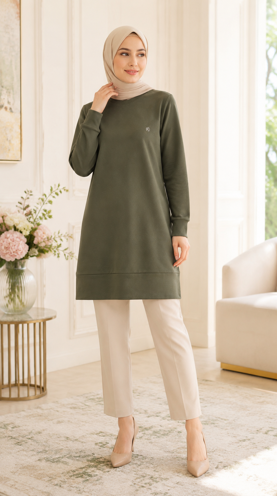 Asrınzadem Kristal Tunik 263704 - Haki